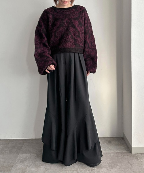 セール】ダマスク柄ニット【ZOZOTOWN限定アイテム】（ニット/セーター