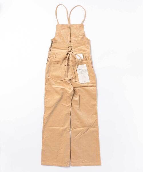 roial(ロイアル)の「OVERALL/ROIAL(ロイアル)ワイドフィットワークデザインオーバーオール(サロペット/オーバーオール・レディース・ベージュ/ライトピンク・MEDIUM/SMALL)」の3枚目の写真