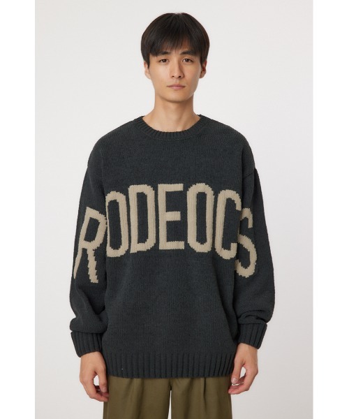 RODEO CROWNS WIDE BOWL(ロデオクラウンズワイドボウル)の「モールビッグロゴニットトップス(ニット/セーター・メンズ・アイボリー/ネイビー/チャコールグレー・LARGE/MEDIUM)」の10枚目の写真