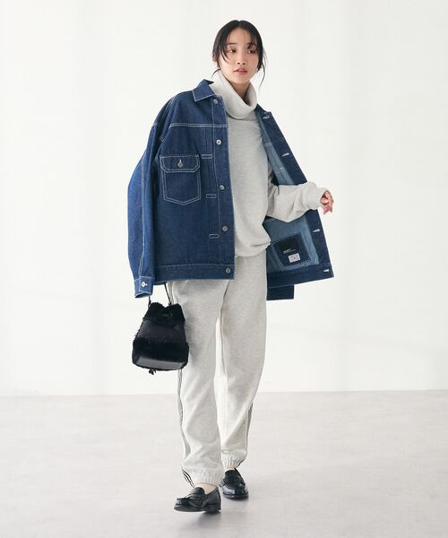 CRAFT STANDARD BOUTIQUE(クラフトスタンダードブティック)の「【ユニセックス】デニム2ndジャケット(デニムジャケット・レディース・ブラック/ダークインディゴブルー・M/L/XL)」の9枚目の写真