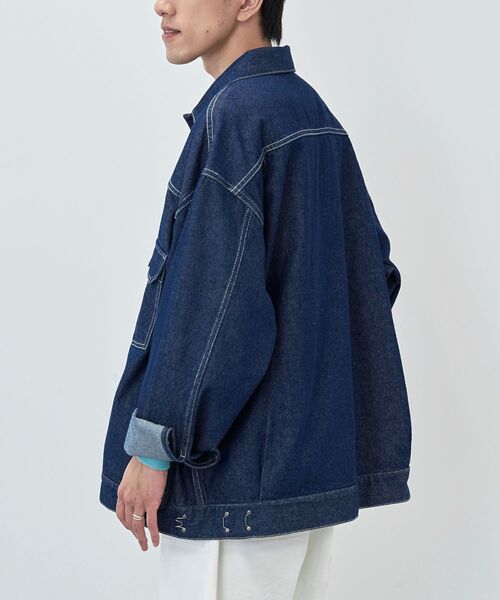 CRAFT STANDARD BOUTIQUE(クラフトスタンダードブティック)の「【ユニセックス】デニム2ndジャケット(デニムジャケット・レディース・ブラック/ダークインディゴブルー・M/L/XL)」の14枚目の写真