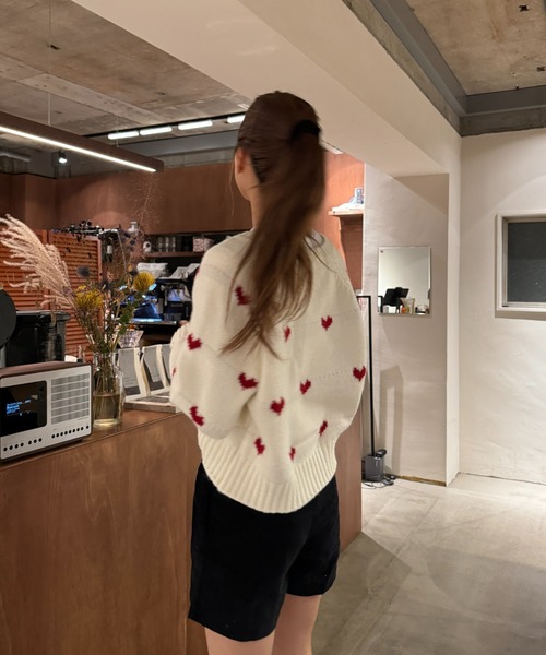 Sorriso（ソリッソ）の「ハート柄 ニット（ニット/セーター・レディース・ホワイト・FREE）」の14枚目の写真