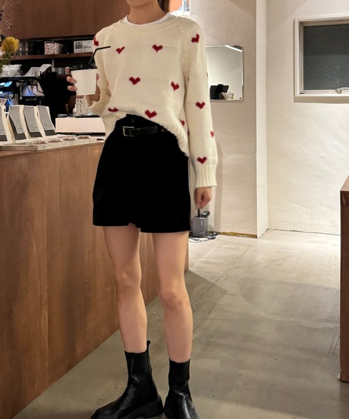 Sorriso（ソリッソ）の「ハート柄 ニット（ニット/セーター・レディース・ホワイト・FREE）」の17枚目の写真