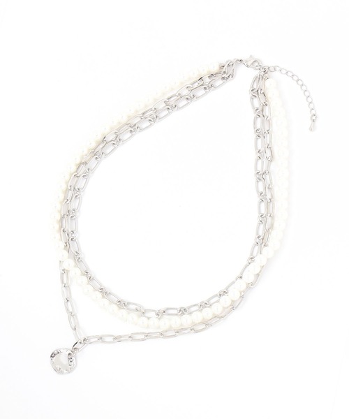 BAYFLOW（ベイフロー）の「パール多連ネックレス（ネックレス・レディース・シルバー/ゴールド・FREE）」の3枚目の写真