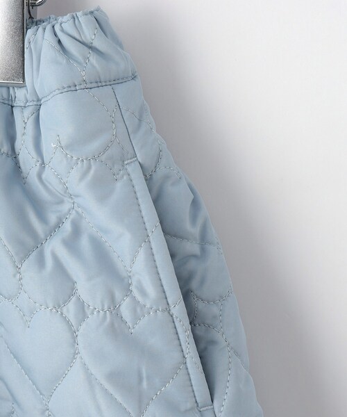 SHOO・LA・RUE(シューラルー)の「◆【110-140cm】ハートキルトラップ風スカート(スカート・キッズ・サックスブルー/ブラック・14/13/12/11)」の6枚目の写真