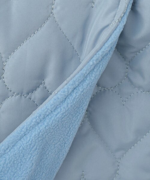 SHOO・LA・RUE(シューラルー)の「◆【110-140cm】ハートキルトラップ風スカート(スカート・キッズ・サックスブルー/ブラック・14/13/12/11)」の8枚目の写真