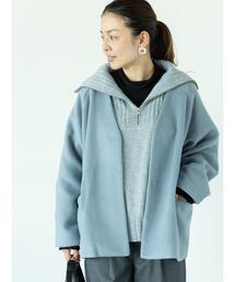 Lugnoncure | ノーカラーシャギーコート(その他アウター)