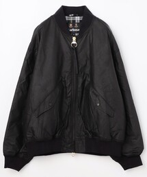 Barbour バブアー JBS Flight Jacket MA-1 Quilted Merchant Jacket Sage by Barbour International | Men