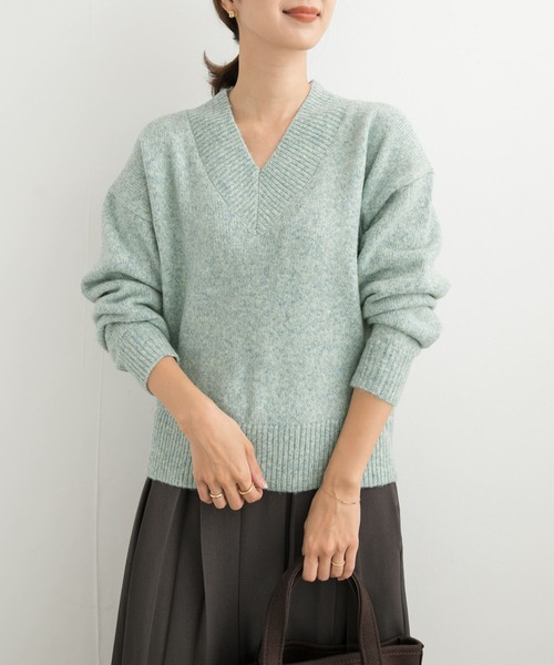 セール】メランジVネックニット（ニット/セーター）｜URBAN RESEARCH