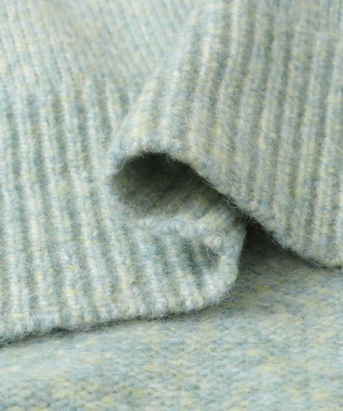 URBAN RESEARCH DOORS（アーバンリサーチドアーズ）の「メランジVネックニット（ニット/セーター・レディース・ミント/ベージュ/アイボリー・MEDIUM）」の5枚目の写真