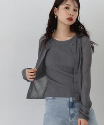 N.(N. Natural Beauty Basic) | レイヤードタンクニットセット(アンサンブル)