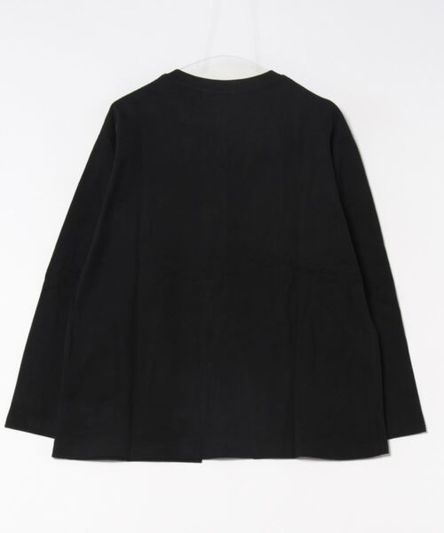 aimoha（アイモハ）の「フロントスリットデザインTシャツ（Tシャツ/カットソー・レディース・ブラック/チョコ/ライトベージュ/ホワイト・FREE）」の5枚目の写真