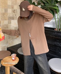 aimoha | フロントスリットデザインTシャツ(Tシャツ/カットソー)