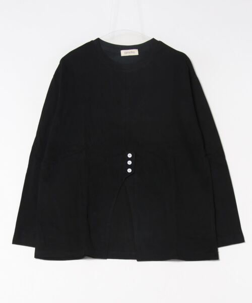 aimoha（アイモハ）の「フロントスリットデザインTシャツ（Tシャツ/カットソー・レディース・ブラック/チョコ/ライトベージュ/ホワイト・FREE）」の14枚目の写真