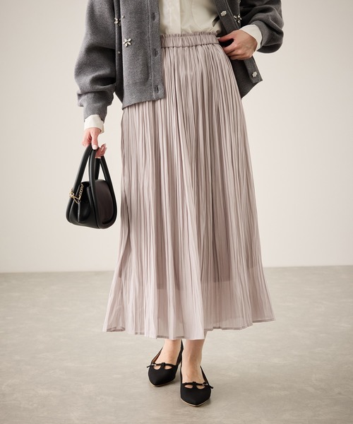 ROPE' PICNIC（ロペピクニック）の「着丈が選べるエアリープリーツスカート（スカート・レディース・ブラック/ピンク/グレー/ネイビー/ベージュ/キナリ/ライトグリーン/ライトグレー/ベージュ系その他/ブラック系その他/ホワイト系その他・38/T38）」の11枚目の写真