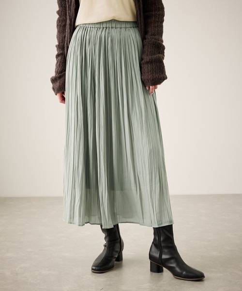 ROPE' PICNIC（ロペピクニック）の「着丈が選べるエアリープリーツスカート（スカート・レディース・ブラック/ピンク/グレー/ネイビー/ベージュ/キナリ/ライトグリーン/ライトグレー/ベージュ系その他/ブラック系その他/ホワイト系その他・38/T38）」の10枚目の写真