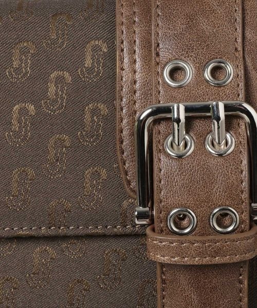 JEANASIS（ジーナシス）の「ジャガードモノグラムミニBAG/288192（ショルダーバッグ・レディース・カーキ系/ブラック系その他・FREE）」の12枚目の写真