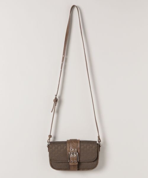 JEANASIS（ジーナシス）の「ジャガードモノグラムミニBAG/288192（ショルダーバッグ・レディース・カーキ系/ブラック系その他・FREE）」の16枚目の写真