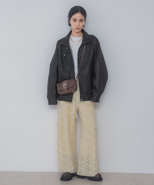 JEANASIS（ジーナシス）の「ジャガードモノグラムミニBAG/288192（ショルダーバッグ・レディース・カーキ系/ブラック系その他・FREE）」の13枚目の写真