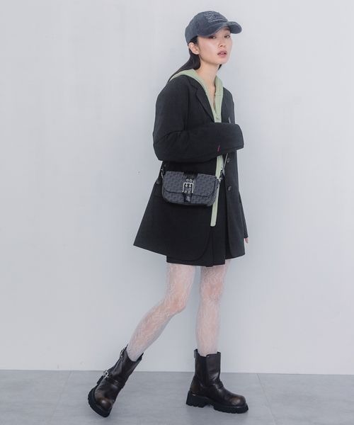 JEANASIS（ジーナシス）の「ジャガードモノグラムミニBAG/288192