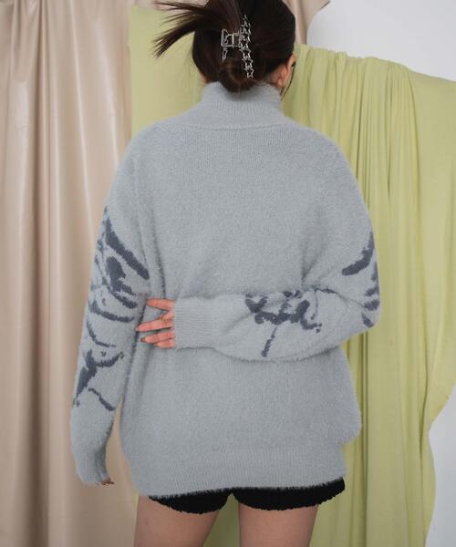 dispark(ディスパーク)の「DISPARK/バタフライジップニット(ニット/セーター・レディース・グレー/ブラック・FREE)」の11枚目の写真