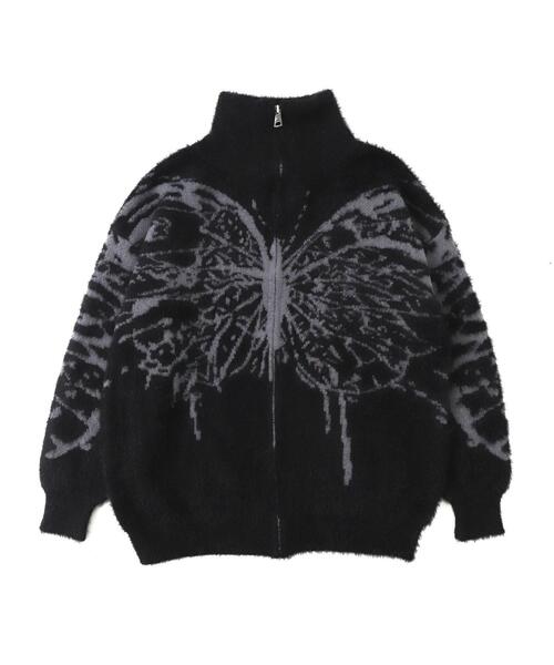 dispark(ディスパーク)の「DISPARK/バタフライジップニット(ニット/セーター・レディース・グレー/ブラック・FREE)」の15枚目の写真