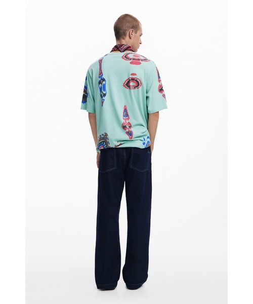 Desigual(デシグアル)の「MADAGASCAR Tシャツショートスリーブ(Tシャツ/カットソー・メンズ・グリーン・S/M/L/XL)」の5枚目の写真