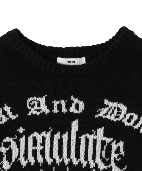 WEGO（ウィゴー）の「WEGO/ウイングハートダメージニット（ニット/セーター・レディース・ブラック/ホワイト・FREE）」の21枚目の写真