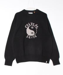 TCSS（ティーシーエスエス）の「KNIT/Critical SlideクリティカルスライドTCSSチャイナスタイル陰陽柄ニットセーター（ニット/セーター・メンズ）」