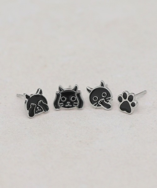 ami様♡専用ページ〔ピアス〕 旭山動物園応援企画】アオダイショウ ハーフピアス