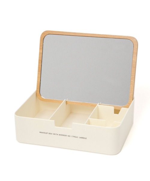 LAKOLE(ラコレ)の「ミラー付きメイクアップBOX / 242577(その他ビューティーグッズ・レディース・アイボリー・FREE)」の12枚目の写真