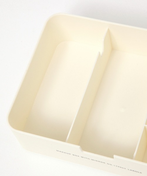 LAKOLE(ラコレ)の「ミラー付きメイクアップBOX / 242577(その他ビューティーグッズ・レディース・アイボリー・FREE)」の4枚目の写真