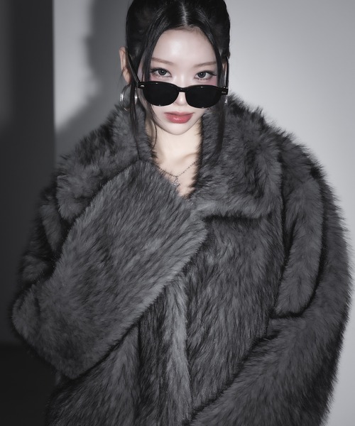 大人気につき新色追加！／2WAY 】スタンドカラーミックスファー