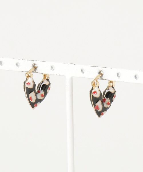 Anthe(アンテ)の「【Anthe】ハートピアス / ant-00009(ピアス(両耳用)・レディース・ブラック/レッド/ホワイト/レオパード・FREE)」の10枚目の写真
