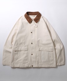 SITRY | Hunting Jacket/コーデュロイ襟 ハンティングジャケット ブルゾン ハーフコート(デニムジャケット)