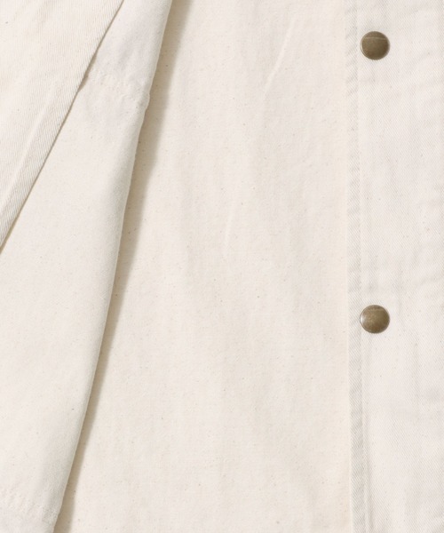 SITRY（シトリー）の「Hunting Jacket/コーデュロイ襟 ハンティングジャケット ブルゾン ハーフコート（デニムジャケット・メンズ・ブラック/カーキ/ブルー/アイボリー・M/L/LL）」の11枚目の写真