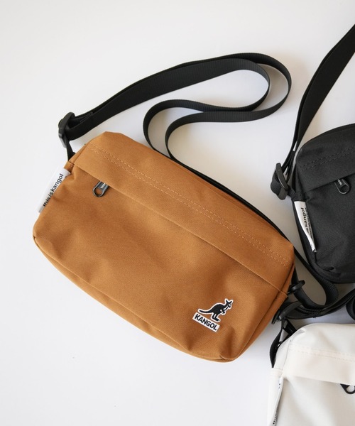 KANGOL（カンゴール）の「【KANGOL/カンゴール】ボックスロゴ シンプル ショルダーバッグ / ショルダーポーチ（ショルダーバッグ・メンズ・オフホワイト/ブラック/ブラウン・FREE）」の10枚目の写真