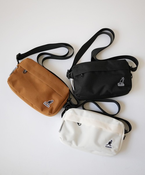 KANGOL（カンゴール）の「【KANGOL/カンゴール】ボックスロゴ シンプル ショルダーバッグ / ショルダーポーチ（ショルダーバッグ・メンズ・オフホワイト/ブラック/ブラウン・FREE）」の5枚目の写真