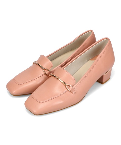 メタリックラインビットヒールローファー 52101（ローファー）｜WA