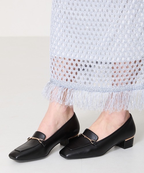 WA ORiental TRaffic（ダブルエーオリエンタルトラフィック）の「メタリックラインビットヒールローファー 52101（ローファー・レディース・ピンク/ブラック/グレー・34/35/36/37/38/39/40/41/42/33/43）」の6枚目の写真