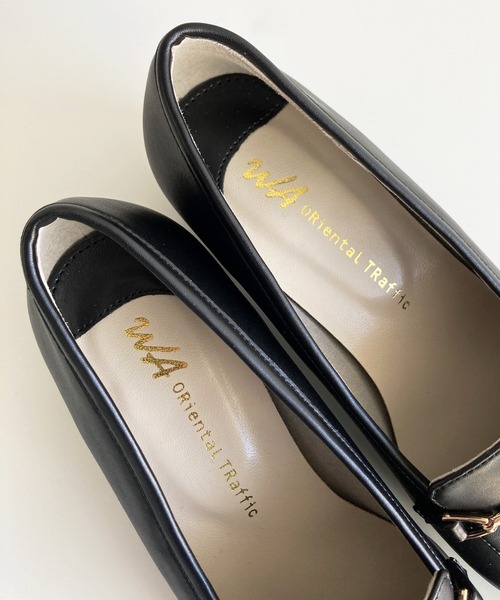 WA ORiental TRaffic（ダブルエーオリエンタルトラフィック）の「メタリックラインビットヒールローファー 52101（ローファー・レディース・ピンク/ブラック/グレー・34/35/36/37/38/39/40/41/42/33/43）」の19枚目の写真