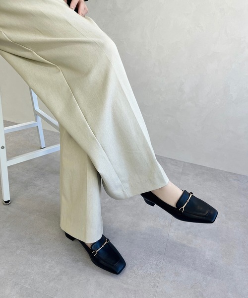 WA ORiental TRaffic（ダブルエーオリエンタルトラフィック）の「メタリックラインビットヒールローファー 52101（ローファー・レディース・ピンク/ブラック/グレー・34/35/36/37/38/39/40/41/42/33/43）」の20枚目の写真