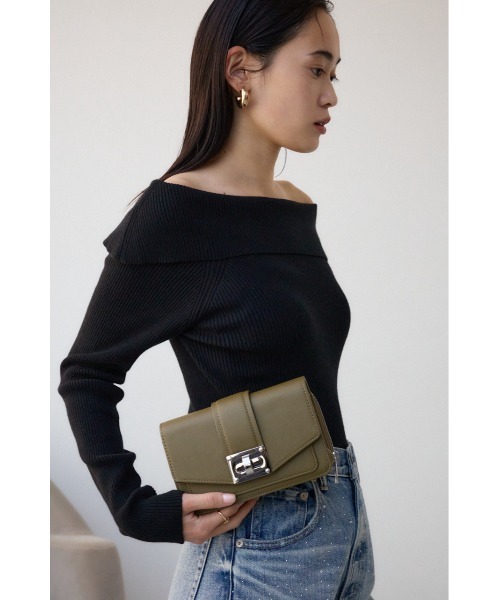 ターンロックフラップウォレットバッグ（ショルダーバッグ）｜AZUL BY