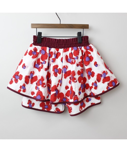 maarook(マルーク)の「天竺パンジーPTキュロット(その他パンツ・キッズ・レッド・100cm/120cm/130cm/90cm/110cm)」の3枚目の写真