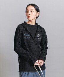 BEAUTY&YOUTH UNITED ARROWS | レース ハーフジップ フーディ(その他トップス)