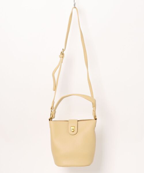 ひねり金具 バケツ型 ワンショルダーバッグ（ハンドバッグ）｜CURI BISCUI（キュリ ビスキュイ）