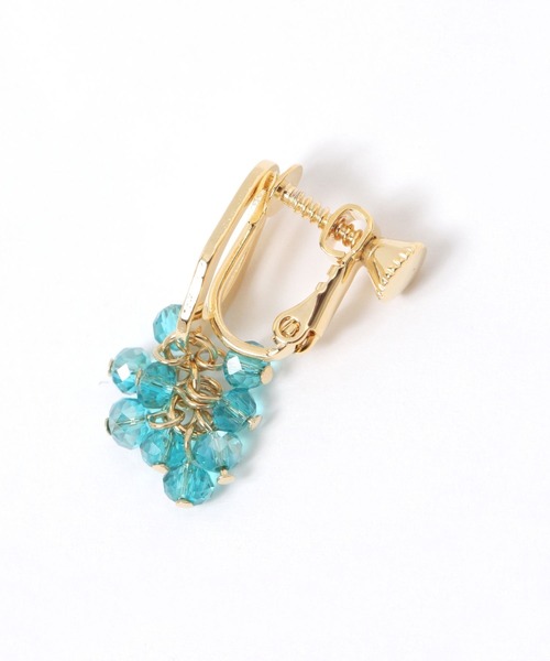 GLOBAL WORK(グローバルワーク)の「MADE IN JAPAN/メタルMビーズイヤリング/286131(イヤリング・レディース・クリア/ブルー/ブラウン・ONE SIZE)」の4枚目の写真