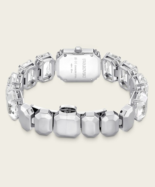Swarovski オクタゴンカット ブレスレットウォッチ ウォッチ, オクタゴンカット ブレスレット, ホワイト, ステンレス鋼