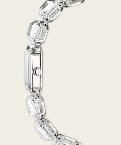SWAROVSKI（スワロフスキー）の「【公式】【スワロフスキー】ウォッチ, オクタゴンカット ブレスレット, ホワイト, ステンレス鋼（アナログ腕時計・レディース・ホワイト・FREE）」の8枚目の写真