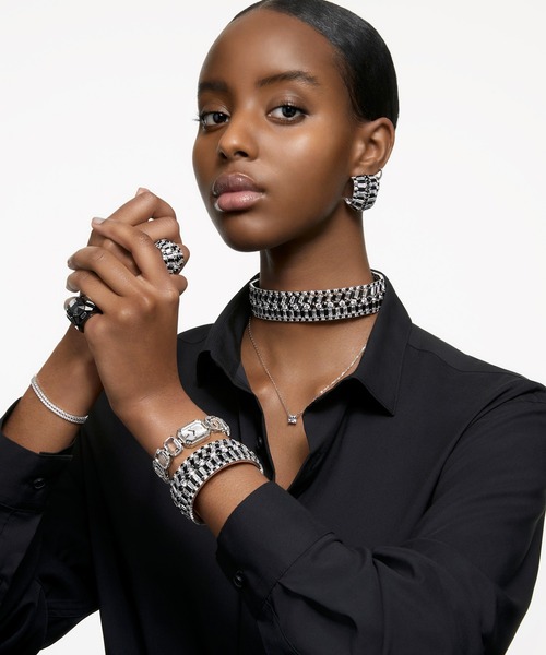 公式】【スワロフスキー】ウォッチ, オクタゴンカット ブレスレット